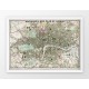 Stara mapa/plan LONDYN (1862r) - reprint