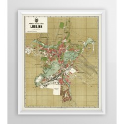 Stara mapa/planLUBLIN (1931r) - reprint