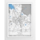 Plakat, mapa RYBNIK - linia BLUE/GRAY