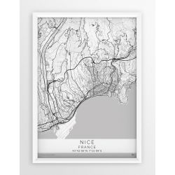 Plakat mapa NICEA - linia WHITE