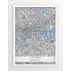 Plakat mapa LONDYN - linia BLUE/GRAY