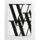 Plakat typograficzny WARSZAWA 2 - linia WHITE