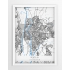 Plakat mapa SEVILLA - linia BLUE/GRAY