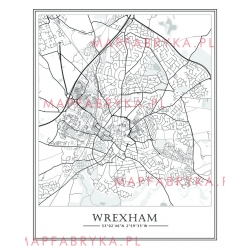 Plakat, mapa WREXHAM - linia SPECIAL