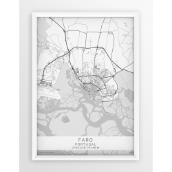 Mapa plakat FARO - Linia White
